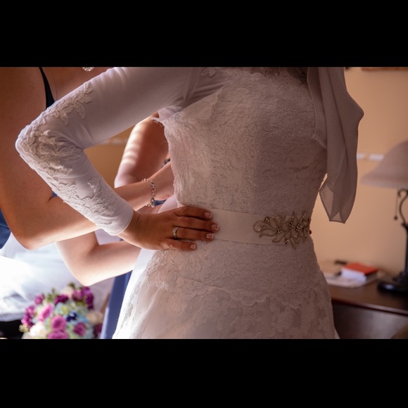 Pronovias LACE A-Line Wedding Dress - Picture 6 of 6